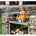 Gabion de jardin décoratif avec des foyers